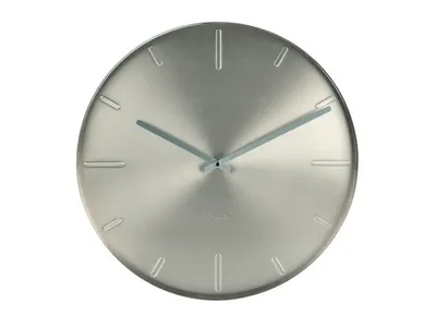Produktbild von Karlsson Wanduhr Belt satin – nickel silber