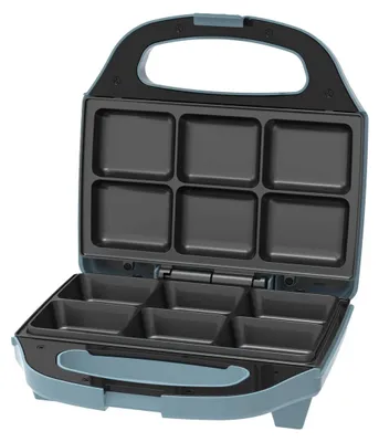 Productafbeelding van Cake maker brownie - 750 W - Antiaanbakplaten - Pastelblauw