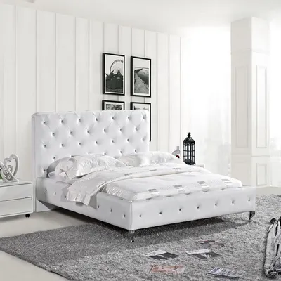 Image de Chesterfield Bett Design Schlafzimmer Englisches Betten 140x200cm Polster