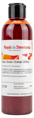 Immagine prodotto di Royal Steensma Kleur Sinas Orange Dye 200g - colorante alimentare intensivo per dolci e cucine