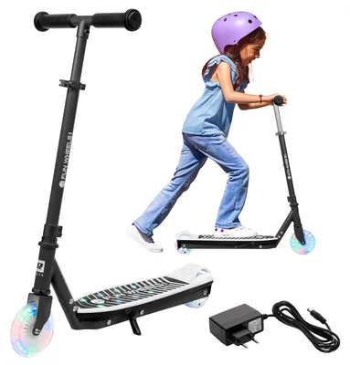 Produktbild von Rebel ZAB0033 Elektroroller für Kinder FUN WHEELS LIGHT, 50 W, 8 km/h, schwarz