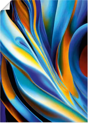 Produktbild von ARTland Poster Blau und Orange 2 Größe: 50x70 cm