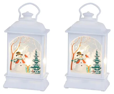 Image de Verk 26289 Lanterne décorative LED de Noël 14 cm, 2 pièces