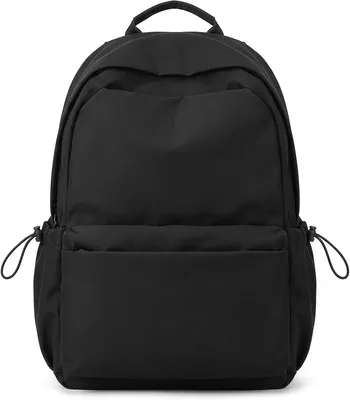 Obrázok produktu pre Batoh čierny, nylon, nastaviteľný ramenný popruh, bočné vrecká, pracky, do školy