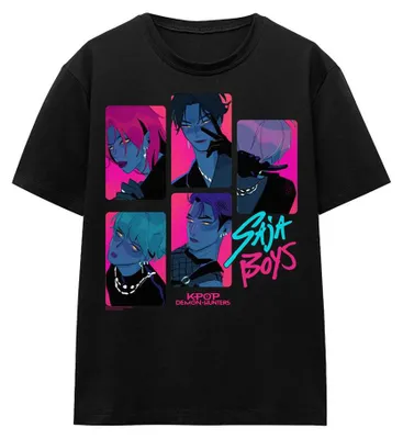 Productafbeelding van K-Pop Demon Hunters - T-shirt voor dames, model TV43943 (XXL), kleur zwart