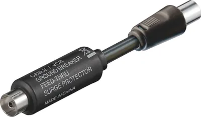 Produktbild von Goobay 67223 Mantelstromfilter, galvanische Trennung, Schwarz, 0.1 m - Koaxialstecker > Koaxialkupplung