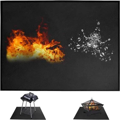 Produktbild von Grillmat Schutzmatte - 100 x 152 cm, feuerfest und faltbar