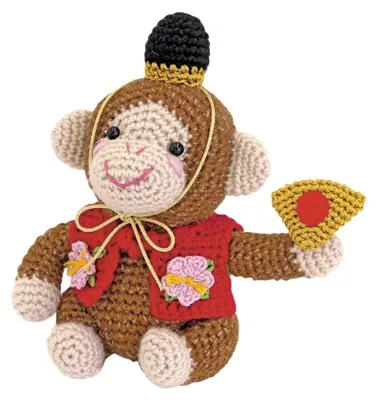 Imagen del producto de Kit de ganchillo Olympus Amigurumi - Bravo Monkey Talisman de Hiromi Fukumura