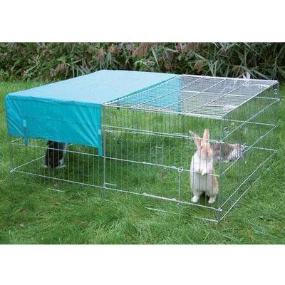 Produktbild von Kerbl Freilaufgehege 144x112x60 cm Gehege für Hasen Kaninchen Auslaufgehege