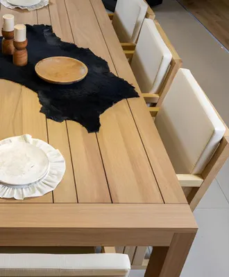Produktbild von Gartengarnitur Gartenmöbel Sitzgruppe Esstisch Stühle Essgruppe Beige