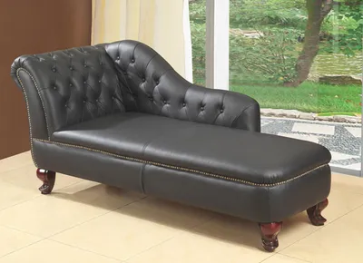 Obrázok produktu pre Pohovka, ležadlo, otomán, čalúnená sedačka, relaxačná sedačka, kožená sedačka, sedačka s opierkou na nohy, Chesterfield #1668