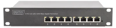 Immagine prodotto di Digitus DN-95317-1 DIGITUS Switch Switch 8-Port 10" 80 W Gigabit Ethernet PoE