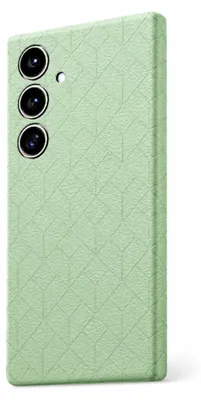 Productafbeelding van Telefoonhoesje achterkant voor Samsung Galaxy S26 Plus 5G, met een gedrukt ruitpatroon, kleur groen