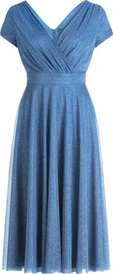 Produktbild von Vera Mont Damen Cocktailkleid im Glitzer-Look 40, Silver/Light Blue