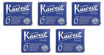 Productafbeelding van Kaweco Inktpatroons kort - Set van 30 - Midnight blue (Blauwzwart)