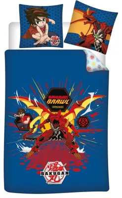 Produktbild von Anime Bakugan Mikrofaser Kinder Bettwäsche Set 135/140x200