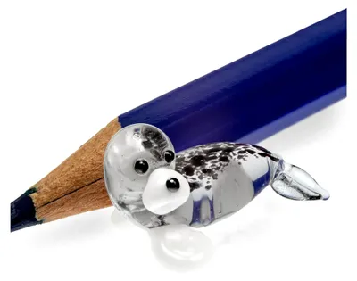 Produktbild von Miniatur Glasfigur Robbe L ca. 2,0 cm