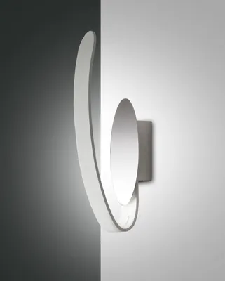 Produktbild von Fabas Luce LED Außen-Wandleuchte Levanto 340x100mm 7W Warmweiß IP44 Weiß