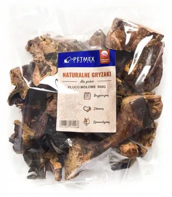 Zdjęcie produktu dla Przysmak dla psa PETMEX Płuco wołowe 500g