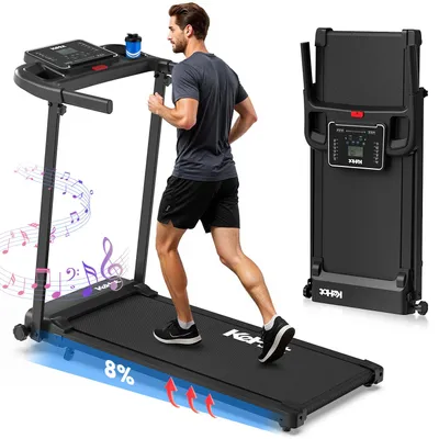 Produktbild von Kehot 2-in-1 Laufband X2EC klappbar, Laufband mit APP (FITSHOW), 1–12 km/h, LED Display, 12 Programme, Neigung verstellbar, für Zuhause