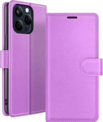 Obrázek produktu pro Zanaé, peněženkové pouzdro iPhone 15 Pro Max s magnetickým zavíráním, fialové