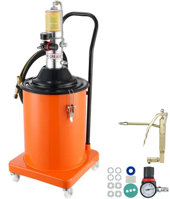 Produktbild von Fettpresse - Fettpumpe - Pneumatische Fettpresse - Schmierpumpe - Luftbetriebene Fettpumpe - 20 Liter Fassungsvermögen