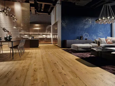 Produktbild von Barlinek | 2,77 m² | Braun 10mm Eiche Parkett, Parkett Grande Eiche Biscotti Country Landhausdiele, Massivholzdielen, Hochwertiges Parkett, Langlebig, Naturbelassen