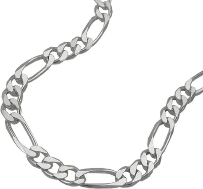 Produktbild von Kette 4,8mm flache Figarokette Silber 925 55cm silber 4,8x1,3mm
