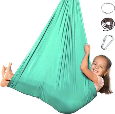 Produktbild von Therapeutische Kinderschaukel Kinderhängematte für drinnen und draußen Schaukelstuhl für die sensorische Therapie bei Kindern mit Autismus 100x280cm