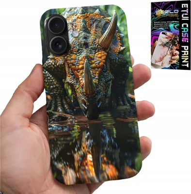 Obrázok produktu pre Puzdro Pre Iphone 16 - Dinosaurus Triceratops