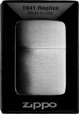 Obrázok produktu pre Zapa?ova? Zippo 60001169 1941 Replica brúsený chróm benzínový vetruodolný