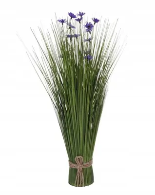 Obrázok produktu pre Umelá tráva s kvetmi 52 cm