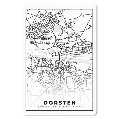 Produktbild von MuchoWow® Mauspad Mousepad Stadtplan - Dorsten - Karte 40x60 cm - Mousepads - Maus Mat - Pad - Mausunterlage - Schreibtisch Accesoire