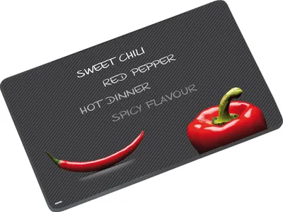 Produktbild von Kesper Schneideplatte, Chili, Paprika, Glas 36481