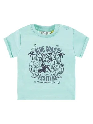 Produktbild von Jungen-T-Shirt mit blauem Kanz-Aufdruck