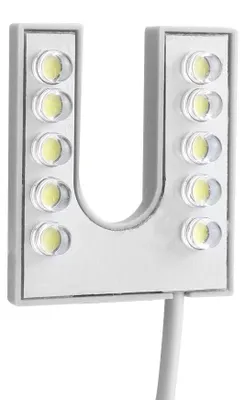 Image de Barre lumineuse pour machines à coudre - Lampe de travail USB flexible avec 10 LED et base magnétique - Pour machines à coudre et tours