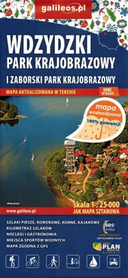 Obrázek produktu pro Krajinné parky Wdzydzki a Zaborski. Voděodolná turistická mapa. Galileos