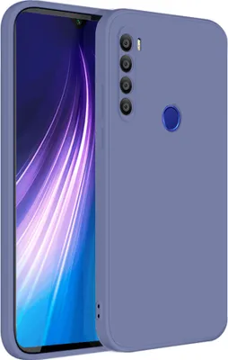 Produktbild von Redmi Note 8 Hülle, LaimTop Slim Liquid Silikon Gel Gummi Schutzhülle für Xiaomi Redmi Note 8 Grau