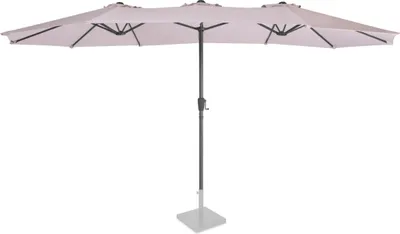 Produktbild von Vonroc Premium Sonnenschirm Iseo 460x270cm - Robuster Sonnenschirm – Extra-groß – UV-beständig – Beige – Inklusive Schutzhülle