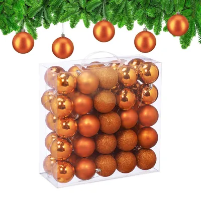 Produktbild von Christbaumkugeln-Set, 3 Designs, Matt & Glänzend