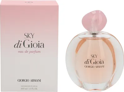 Produktbild von Giorgio Armani Sky di Gioia, Frauen, Sommer, 100 ml, Nicht nachfüllbare Flasche, Litschibaum, Birne, Pfingstrose, Rose