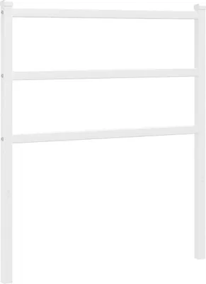 Produktbild von vidaXL Ersatz-Kopfteil Metall Weiß 80 cm