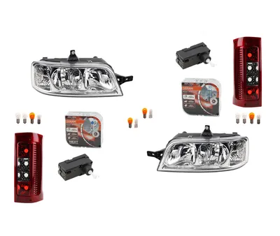 Imagen del producto de Focos delanteros Li Re compatibles con Citroen Jumper + luces traseras Osram Night Breaker Laser