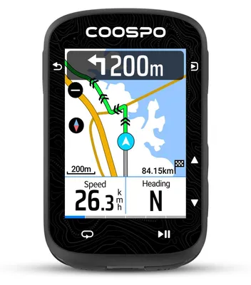 Productafbeelding van GPS fietscomputer 2,4 inch kleurentouchscreen - IPX7 - Navigatie