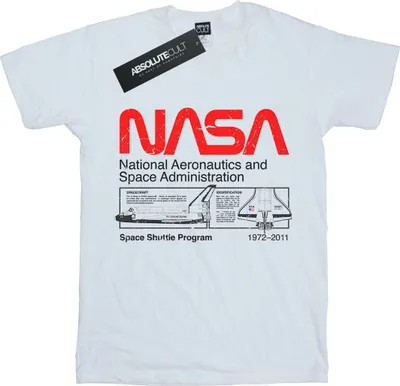 Produktbild von NASA - T-Shirt für Jungen BI51512 (128) (Weiß)