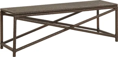 Zdjęcie produktu dla Ławka Ogrodowa, 120 Cm, Polirattanowa, Brązowa Lumarko!