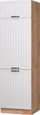 Produktbild von Kühlumbauschrank Vicco Fame-Line Weiß Landhaus 60 cm, Model 57074
