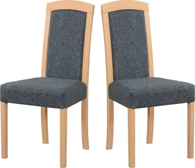 Obrázok produktu pre Jedálenská stolička, masívne drevo, buk, stoličky, kuchynská stolička - sada 2 ks, model Roma 7, farba sonoma