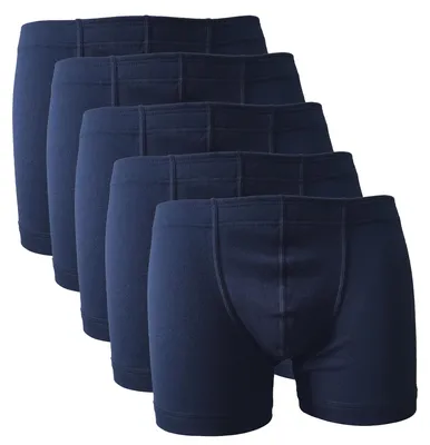 Produktbild von HERMKO 3901 5er Pack Herren Pant aus 100% Baumwolle mit elastischem Börtchen, Größe:D 5 = EU M, Farbe:marine