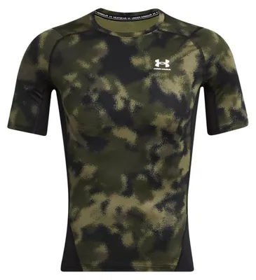 Produktbild von Under Armour Hg Armour Printed Kurzarm-t-shirt Grün S Mann Grün S